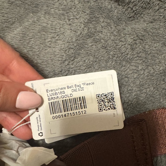 Lululemon Chocolate Fleece Crossbody Bag - Picture 3 of 3